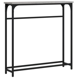 vidaXL Mesa consola madera de ingeniería gris Sonoma 75x19,5x75 cm