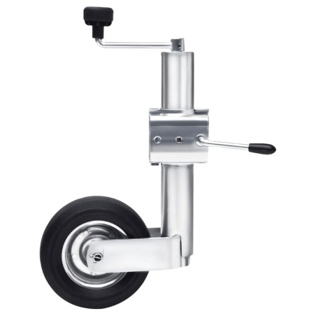vidaXL Rueda de remolque 60 mm con 2 tubos de soporte y 3 abrazaderas