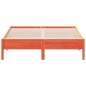 vidaXL Estructura de cama madera maciza pino marrón cera 120x200 cm vidaXL Estructura de cama madera maciza pino marrón cera 120x200 cm