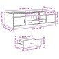 vidaXL Tumbona con cajones madera ingeniería roble Sonoma 75x190 cm vidaXL Tumbona con cajones madera ingeniería roble Sonoma 75x190 cm