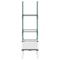 vidaXL Jardinera con enrejado PP blanco 40x40x142,5 cm