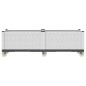 vidaXL Jardinera con ruedas PP blanco 160x50x54 cm vidaXL Jardinera con ruedas PP blanco 160x50x54 cm