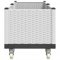 vidaXL Jardinera con ruedas PP blanco 160x50x54 cm vidaXL Jardinera con ruedas PP blanco 160x50x54 cm
