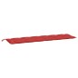 vidaXL Cojín de banco de jardín tela Oxford rojo 200x50x7 cm vidaXL Cojín de banco de jardín tela Oxford rojo 200x50x7 cm