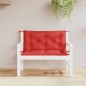 vidaXL Cojines de banco de jardín 2 uds tela Oxford rojo 100x50x7 cm vidaXL Cojines de banco de jardín 2 uds tela Oxford rojo 100x50x7 cm