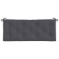 vidaXL Cojines de banco de jardín 2 uds antracita 120x50x7 cm vidaXL Cojines de banco de jardín 2 uds antracita 120x50x7 cm