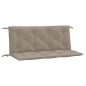 vidaXL Cojines de banco de jardín 2 uds tela Oxford taupé 120x50x7 cm vidaXL Cojines de banco de jardín 2 uds tela Oxford taupé 120x50x7 cm