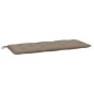 vidaXL Cojines de banco de jardín 2 uds tela Oxford taupé 120x50x7 cm vidaXL Cojines de banco de jardín 2 uds tela Oxford taupé 120x50x7 cm