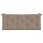 vidaXL Cojines de banco de jardín 2 uds tela Oxford taupé 120x50x7 cm vidaXL Cojines de banco de jardín 2 uds tela Oxford taupé 120x50x7 cm