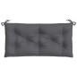 vidaXL Cojín de banco de jardín tela Oxford gris antracita 110x50x7 cm vidaXL Cojín de banco de jardín tela Oxford gris antracita 110x50x7 cm