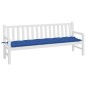 vidaXL Cojín para banco de jardín tela Oxford azul real 200x50x7 cm vidaXL Cojín para banco de jardín tela Oxford azul real 200x50x7 cm