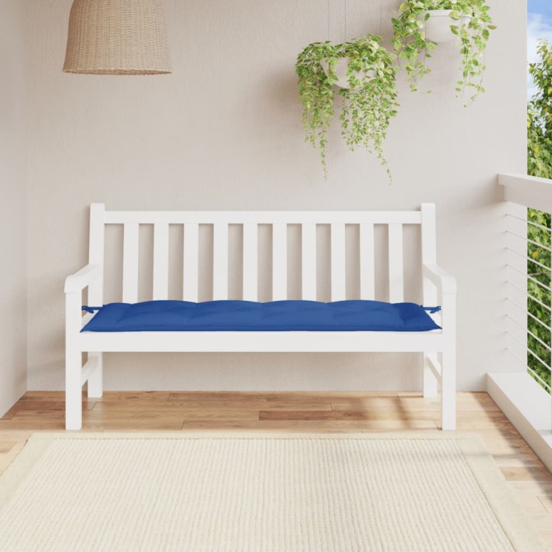 vidaXL Cojín para banco de jardín tela Oxford azul real 150x50x7 cm vidaXL Cojín para banco de jardín tela Oxford azul real 150x50x7 cm