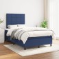 vidaXL Cama box spring con colchón tela azul 120x190 cm vidaXL Cama box spring con colchón tela azul 120x190 cm