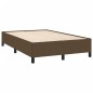 vidaXL Cama box spring con colchón tela marrón oscuro 120x190 cm vidaXL Cama box spring con colchón tela marrón oscuro 120x190 cm