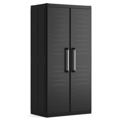Keter Tall Armario de almacenamiento alto Detroit XL negro