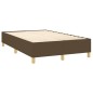 vidaXL Cama box spring con colchón tela marrón oscuro 120x190 cm vidaXL Cama box spring con colchón tela marrón oscuro 120x190 cm