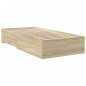 vidaXL Cama con cajones madera ingeniería roble Sonoma 90x200 cm vidaXL Cama con cajones madera ingeniería roble Sonoma 90x200 cm