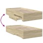 vidaXL Cama con cajones madera ingeniería roble Sonoma 90x200 cm vidaXL Cama con cajones madera ingeniería roble Sonoma 90x200 cm