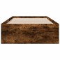 vidaXL Cama con cajones madera de ingeniería roble ahumado 90x190 cm vidaXL Cama con cajones madera de ingeniería roble ahumado 90x190 cm