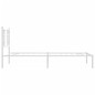 vidaXL Estructura de cama de metal con cabecero blanco 90x200 cm vidaXL Estructura de cama de metal con cabecero blanco 90x200 cm