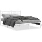 vidaXL Estructura de cama de metal con cabecero blanca 120x190 cm