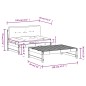 vidaXL Juego de muebles jardín 2 piezas y cojines madera maciza blanco vidaXL Juego de muebles jardín 2 piezas y cojines madera maciza blanco