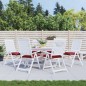 vidaXL Cojines silla de jardín 6 uds tela Oxford rojo tinto 40x40x7 cm vidaXL Cojines silla de jardín 6 uds tela Oxford rojo tinto 40x40x7 cm