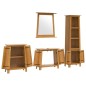 vidaXL Conjunto de muebles de baño 4 piezas madera maciza de pino vidaXL Conjunto de muebles de baño 4 piezas madera maciza de pino
