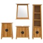 vidaXL Conjunto de muebles de baño 4 piezas madera maciza de pino vidaXL Conjunto de muebles de baño 4 piezas madera maciza de pino