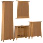 vidaXL Conjunto de muebles de baño 4 piezas madera maciza de pino vidaXL Conjunto de muebles de baño 4 piezas madera maciza de pino