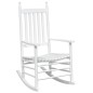 vidaXL Mecedoras con asientos curvos 2 pzas abeto madera maciza blanca vidaXL Mecedoras con asientos curvos 2 pzas abeto madera maciza blanca
