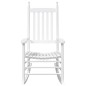 vidaXL Mecedoras con asientos curvos 2 pzas abeto madera maciza blanca vidaXL Mecedoras con asientos curvos 2 pzas abeto madera maciza blanca