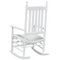 vidaXL Mecedoras con asientos curvos 2 pzas abeto madera maciza blanca vidaXL Mecedoras con asientos curvos 2 pzas abeto madera maciza blanca