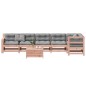 vidaXL Juego de muebles jardín 7 pzas y cojines madera abeto Douglas vidaXL Juego de muebles jardín 7 pzas y cojines madera abeto Douglas