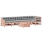 vidaXL Juego de muebles jardín 7 pzas y cojines madera abeto Douglas vidaXL Juego de muebles jardín 7 pzas y cojines madera abeto Douglas