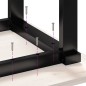 vidaXL Patas de mesa de centro estructura O hierro fundido 50x40x38 cm