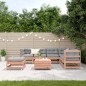 vidaXL Juego de muebles jardín 8 pzas y cojines madera abeto Douglas vidaXL Juego de muebles jardín 8 pzas y cojines madera abeto Douglas