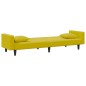 vidaXL Juego de sofás con cojines 2 piezas terciopelo amarillo vidaXL Juego de sofás con cojines 2 piezas terciopelo amarillo