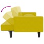 vidaXL Juego de sofás con cojines 2 piezas terciopelo amarillo vidaXL Juego de sofás con cojines 2 piezas terciopelo amarillo