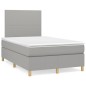 vidaXL Cama box spring con colchón tela gris claro 120x190 cm vidaXL Cama box spring con colchón tela gris claro 120x190 cm