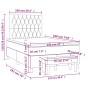 vidaXL Cama box spring con colchón terciopelo rosa 120x190 cm vidaXL Cama box spring con colchón terciopelo rosa 120x190 cm