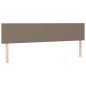 vidaXL Estructura de cama con cabecero tela gris taupe 120x190 cm vidaXL Estructura de cama con cabecero tela gris taupe 120x190 cm