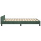 vidaXL Estructura cama con cabecero terciopelo verde oscuro 120x190 cm vidaXL Estructura cama con cabecero terciopelo verde oscuro 120x190 cm