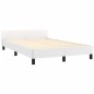 vidaXL Estructura cama con cabecero cuero sintético blanco 120x190 cm vidaXL Estructura cama con cabecero cuero sintético blanco 120x190 cm