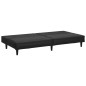vidaXL Juego de sofás 2 piezas cuero sintético negro vidaXL Juego de sofás 2 piezas cuero sintético negro