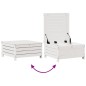 vidaXL Set muebles jardín 6 pzas con cojines madera maciza pino blanco vidaXL Set muebles jardín 6 pzas con cojines madera maciza pino blanco