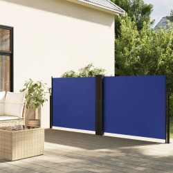 vidaXL Toldo lateral retráctil azul 100x1000 cm