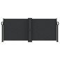 vidaXL Toldo lateral retráctil negro 100x1000 cm vidaXL Toldo lateral retráctil negro 100x1000 cm