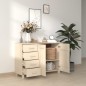vidaXL Aparador HAMAR madera de pino maciza marrón miel 113x40x80 cm vidaXL Aparador HAMAR madera de pino maciza marrón miel 113x40x80 cm