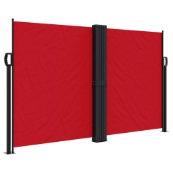 vidaXL Toldo lateral retráctil rojo 140x1000 cm
